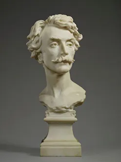 Jean Gerome Prints: Bust of Jean Leon Gerome (1824-1904), 1872-1873. Creator: Jean-Baptiste Carpeaux