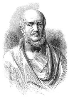 Cranborne Viscount Prints: Bust of the late Marquis of Salisbury, by G. Halse, 1868. Creator: Unknown