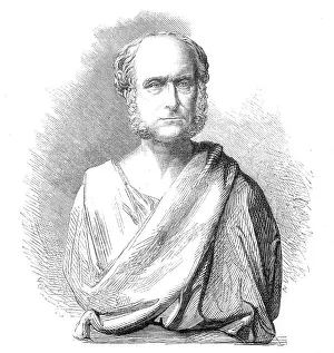 Carrera Marble Prints: Bust of the late Mr. Bunning, City Architect