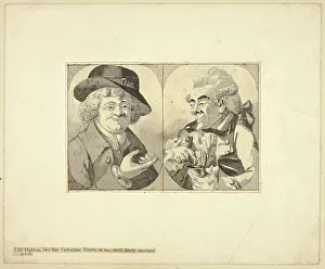 Snuff Prints: Two Bust-length Caricatures, n.d. Creator: Robert Dighton