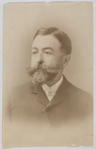 Cartoonist Prints: Bust-length Portrait of Thomas Nast, ca. 1888. ca. 1888. Creator: Unknown
