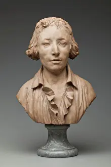 Terracotta Prints: Bust of a Man, between 1785 and 1795. Creator: Philippe-Laurent Roland