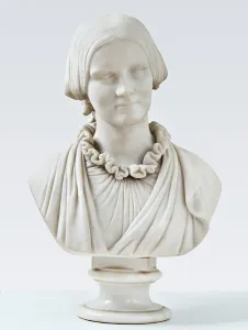 Bust of Mrs V. Heise, born Hage (1838-1912), November 20, 1860. Creator: Herman Wilhelm Bissen