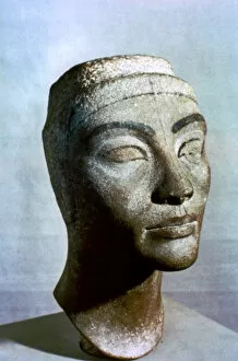 Amenhotep Iv Collection: Bust of Nefertiti, Egypt, 1375 BC
