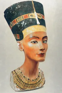 14th Century Bc Prints: Bust of Nefertiti, queen and wife of the Ancient Egyptian Pharaoh Akhenaten (Amenhotep IV)