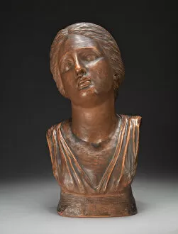Sadness Gallery: Bust of Niobes Daughter, after the Antique, 1780. Creator: Anne Seymour Damer