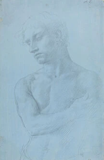Bust of Nude Man. Creator: Alphonse Legros