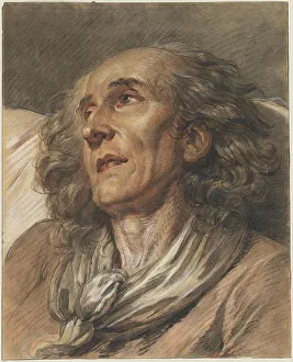 Greuse Jean Baptiste Prints: Bust of an Old Man, probably 1763. Creator: Jean-Baptiste Greuze