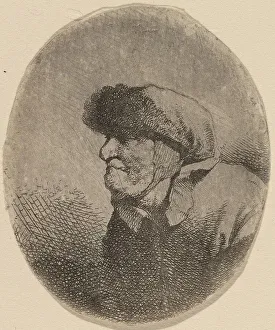 Bega Cornelis Prints: Bust of an Old Woman. Creator: Cornelis Bega
