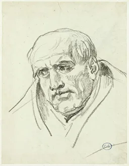 Bust of an Older Man, c. 1810. Creator: Jacques-Louis David