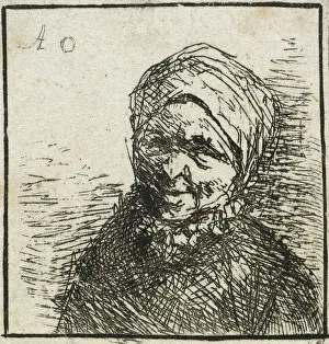 Ostade Adriaen Van Prints: Bust of a peasant, c.1650-52. Creator: Adriaen van Ostade