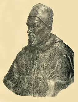 Alessandro Algardi Collection: Bust of Pope Innocent X, c1690, (1881). Creator: Bernard Collier