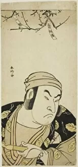 Bad Temper Gallery: Bust Portrait of the Actor Onoe Matsusuke I, Perhaps as Yodohachi the Cowherd in