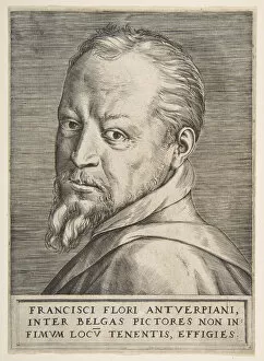 Giulio Gallery: Bust portrait of Frans Floris, 1531-76. Creator: Giulio Bonasone