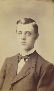 Card Photograph Prints: Bust portrait of an unidentified man, about 1880. Creator: Miller & Company