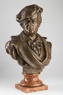 Bust of Richard Wagner, Early 20th cen. Creator: Anonymous master