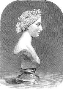 Princess Alice Prints: Bust of Her Royal Highness the Princess Alice, by Mrs. Thornycroft, 1862. Creator: Unknown