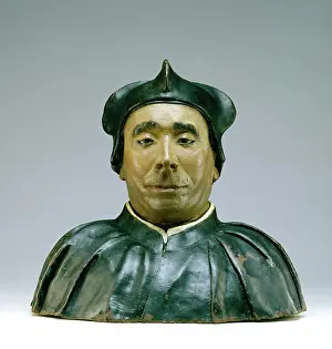 Bust Prints: Bust of a Scholar or Prelate, 1545. Creator: Unknown
