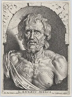 Lucas Vorsterman I Prints: The bust of Seneca, in a niche, ca. 1620 Creator: Lucas Vorsterman