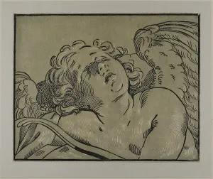 Bust of Sleeping Cupid, 1627/53. Creator: Bartolomeo Coriolano