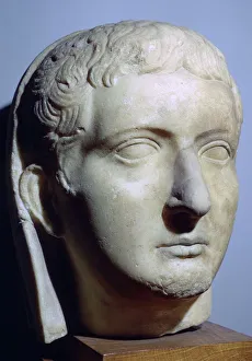 Museum Of Fine Art Prints: Bust of Tiberius Caesar, 1st century BC