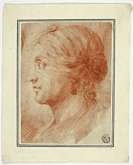 Godfrey Kneller Prints: Bust of Woman in Profile to Left, 1725/1735. Creator: Sir Godfrey Kneller