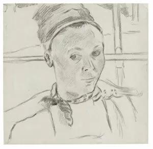 Eug And Xe8 Collection: Bust of a Young Breton Woman (Possibly Marie Lagadu), 1886 / 88. Creator: Paul Gauguin