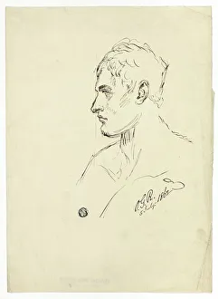 Bust of Young Man in Profile, n.d. Creator: Unknown