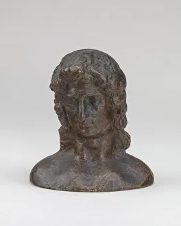 Riccio Prints: Bust of a Youth (Saint John?). Creator: Andrea Briosco