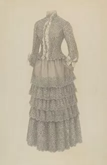 Bustle Dress, c. 1939. Creator: Mina Greene
