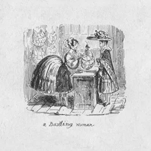 A Bustling Woman, 1829. Artist: George Cruikshank