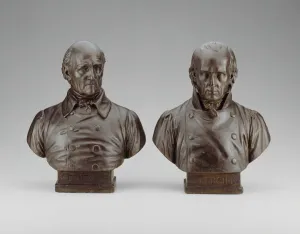 Designer Prints: Busts of Pierre Francois Leonard Fontaine and Charles Percier, 1839