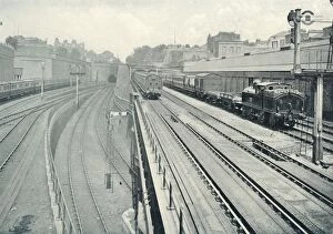 Train Collection: A Busy Spot, 1922. Creator: Unknown
