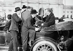Butch McDevitt, Congressman For A Day from Pennsylvania, in Auto, 1914. Creator: Harris & Ewing. Butch McDevitt, Congressman For A Day from Pennsylvania, in Auto, 1914. Creator: Harris & Ewing