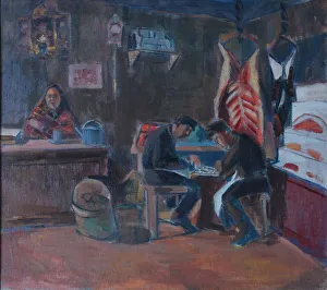 A butcher shop