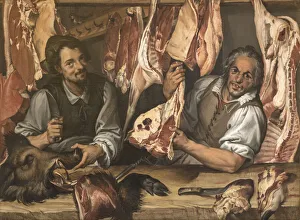 Beef Prints: The Butcher Shop (La Macelleria). Creator: Passerotti (Passarotti)