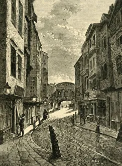Bollard Prints: Butchers Row in 1800, (1881). Creator: Unknown