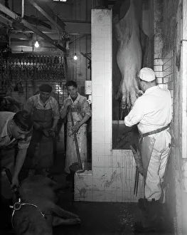 Butchery factory, Rawmarsh, South Yorkshire, 1955. Artist: Michael Walters