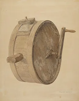Hand Cranked Prints: Butter Churn, c. 1942. Creator: Harold Ballerd