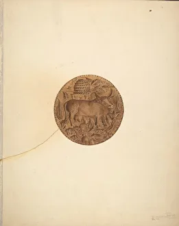 Butter Mold Prints: Butter Mold, 1940. Creator: Michael Riccitelli