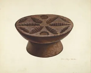 Mould Prints: Butter Mold, c. 1939. Creator: John Price