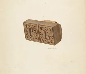 Butter Mold Prints: Butter Mold, c. 1940. Creator: Franklyn Syres
