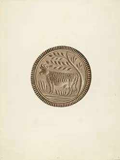 Mould Prints: Butter Mold, c. 1941. Creator: Michael Rekucki