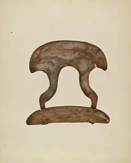 Mould Prints: Butter Molder, 1935/1942. Creator: Della Button