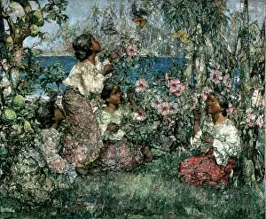 Butterflies, 1908. Creator: Edward Atkinson Hornel