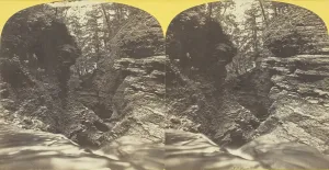 J C Burritt Prints: Buttermilk Creek Ithaca Cascades and 4t Fall looking down, 1860 / 65. Creator: J. C