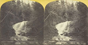 Albumen Print Stereo Collection: Buttermilk Creek, Ithaca, N.Y. 2d Fall, 87 feet high, 1860 / 65. Creator: J. C. Burritt