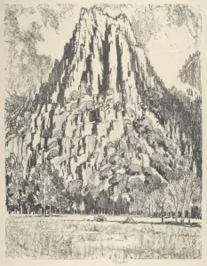 Buttresses, Yosemite, 1912. Creator: Joseph Pennell