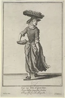 Marcellus Laroon Prints: Buy my Dish of great Eeles, Cries of London, (c1688?). Artist: Pierce Tempest