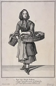 Marcellus Laroon Prints: Buy my Dutch Biskets, Cries of London, (1688?)